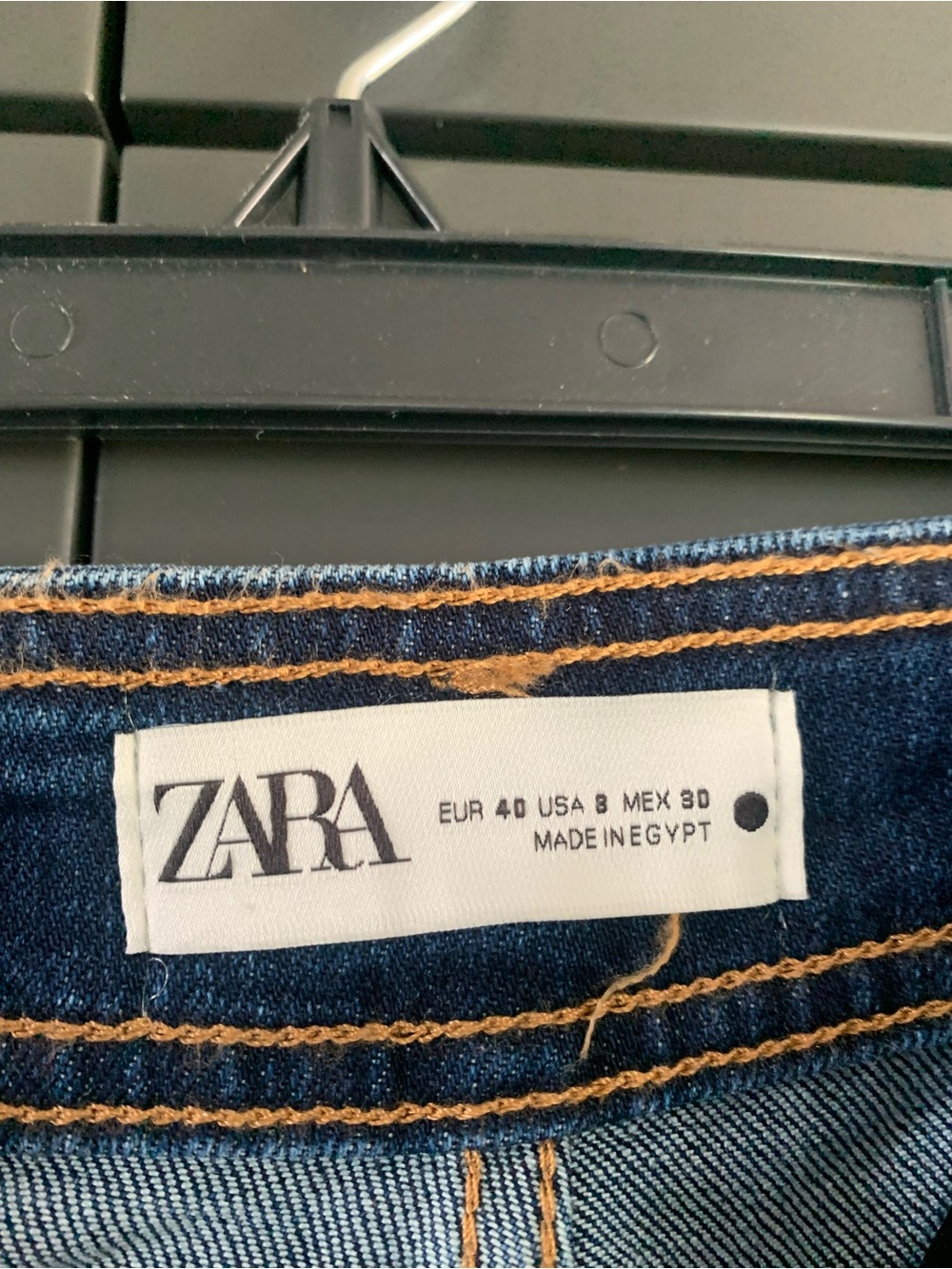 ZARA The Marine straight jeans in indigo.  US size 8 - Picture 4 of 6
